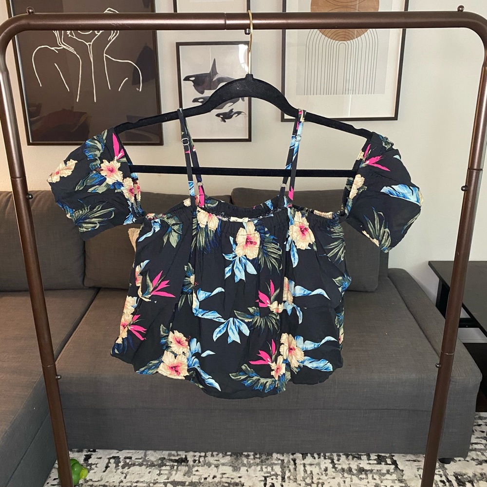 Floral off the shoulder top